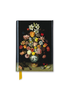 Premium Notizbuch DIN A6: Bosschaert the Elder, Stillleben – Blumen in Wan-Li-Vase