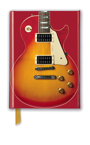 Premium Notizbuch DIN A6: Gibson Les Paul Guitar – Sonnenrote Gitarre