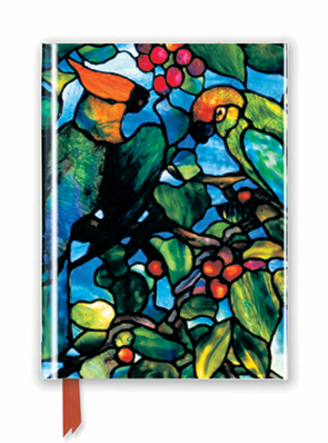 Premium Notizbuch DIN A6: Louis Comfort Tiffany, Papageienfenster