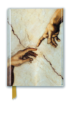 Premium Notizbuch DIN A6: Michelangelo, Die Erschaffung Adams