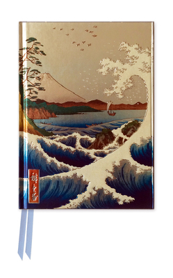 Premium Notizbuch DIN A6: Utagawa Hiroshige, Das Meer bei Sata