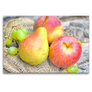 Premium Textil-Leinwand 120 x 80 cm Quer-Format Äpfel | Wandbild, HD-Bild auf Keilrahmen, Fertigbild auf hochwertigem Vlies, Leinwanddruck von Rose Hurley