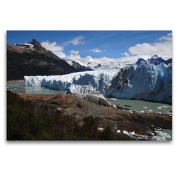 Premium Textil-Leinwand 120 x 80 cm Quer-Format Am Perito-Moreno-Gletscher | Wandbild, HD-Bild auf Keilrahmen, Fertigbild auf hochwertigem Vlies, Leinwanddruck von Flori0