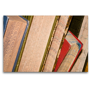 Premium Textil-Leinwand 120 x 80 cm Quer-Format Antiquarische Bücher | Wandbild, HD-Bild auf Keilrahmen, Fertigbild auf hochwertigem Vlies, Leinwanddruck von Ulrike Gruch