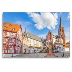 Premium Textil-Leinwand 120 x 80 cm Quer-Format Aschaffenburg Impressionen | Wandbild, HD-Bild auf Keilrahmen, Fertigbild auf hochwertigem Vlies, Leinwanddruck von Dirk Meutzner