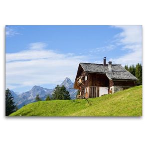 Premium Textil-Leinwand 120 x 80 cm Quer-Format Bergwelten Vorarlberg | Wandbild, HD-Bild auf Keilrahmen, Fertigbild auf hochwertigem Vlies, Leinwanddruck von N N
