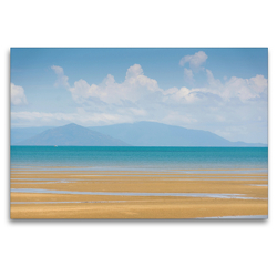 Premium Textil-Leinwand 120 x 80 cm Quer-Format Bowen Beach, Blick auf Cape Gloucester | Wandbild, HD-Bild auf Keilrahmen, Fertigbild auf hochwertigem Vlies, Leinwanddruck von N N