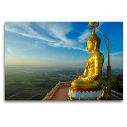 Premium Textil-Leinwand 120 x 80 cm Quer-Format Buddha on Hill at Wat Tham Sua, Krabi | Wandbild, HD-Bild auf Keilrahmen, Fertigbild auf hochwertigem Vlies, Leinwanddruck von Christian Heeb