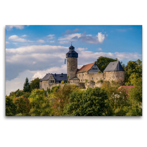 Premium Textil-Leinwand 120 x 80 cm Quer-Format Burg Zwernitz | Wandbild, HD-Bild auf Keilrahmen, Fertigbild auf hochwertigem Vlies, Leinwanddruck von oldshutterhand