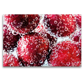 Premium Textil-Leinwand 120 x 80 cm Quer-Format Cherry | Wandbild, HD-Bild auf Keilrahmen, Fertigbild auf hochwertigem Vlies, Leinwanddruck von Nina Schwarze