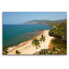 Premium Textil-Leinwand 120 x 80 cm Quer-Format Cola Beach Goa | Wandbild, HD-Bild auf Keilrahmen, Fertigbild auf hochwertigem Vlies, Leinwanddruck von Martin Rauchenwald