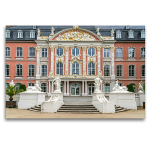 Premium Textil-Leinwand 120 x 80 cm Quer-Format Das Kurfürstliche Palais in Trier | Wandbild, HD-Bild auf Keilrahmen, Fertigbild auf hochwertigem Vlies, Leinwanddruck von Peter Schickert