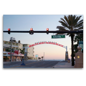 Premium Textil-Leinwand 120 x 80 cm Quer-Format Daytona Beach | Wandbild, HD-Bild auf Keilrahmen, Fertigbild auf hochwertigem Vlies, Leinwanddruck von Klaus Feske
