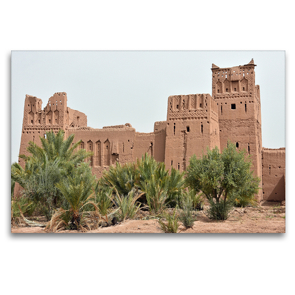Premium Textil-Leinwand 120 x 80 cm Quer-Format Die Kasbah Amritil bei Ouarzazate stammt aus dem 18. Jahrhundert | Wandbild, HD-Bild auf Keilrahmen, Fertigbild auf hochwertigem Vlies, Leinwanddruck von Ulrich Senff