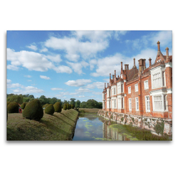 Premium Textil-Leinwand 120 x 80 cm Quer-Format Helmingham Hall, Suffolk, England | Wandbild, HD-Bild auf Keilrahmen, Fertigbild auf hochwertigem Vlies, Leinwanddruck von Gisela Kruse