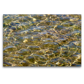 Premium Textil-Leinwand 120 x 80 cm Quer-Format Element Wasser | Wandbild, HD-Bild auf Keilrahmen, Fertigbild auf hochwertigem Vlies, Leinwanddruck von Anette/Thomas Jäger