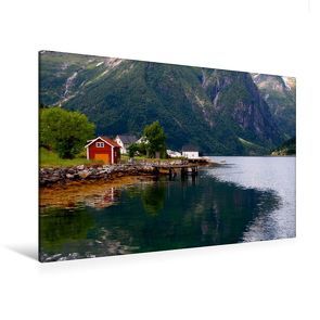 Premium Textil-Leinwand 120 x 80 cm Quer-Format Esefjord | Wandbild, HD-Bild auf Keilrahmen, Fertigbild auf hochwertigem Vlies, Leinwanddruck von Helene Seidl von Seidl,  Helene