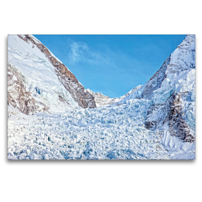 Premium Textil-Leinwand 120 x 80 cm Quer-Format Ewiges Eis am Khumbu-Gletscher am Mount Everest | Wandbild, HD-Bild auf Keilrahmen, Fertigbild auf hochwertigem Vlies, Leinwanddruck von CALVENDO