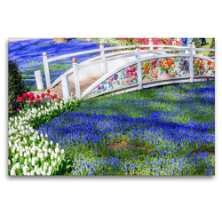 Premium Textil-Leinwand 120 x 80 cm Quer-Format Frühling im Gülhane-Park | Wandbild, HD-Bild auf Keilrahmen, Fertigbild auf hochwertigem Vlies, Leinwanddruck von Christian Müller