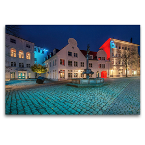 Premium Textil-Leinwand 120 x 80 cm Quer-Format Graf-Engelbert-Platz | Wandbild, HD-Bild auf Keilrahmen, Fertigbild auf hochwertigem Vlies, Leinwanddruck von Lothar Borchert