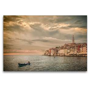 Premium Textil-Leinwand 120 x 80 cm Quer-Format Im Bann von Rovinj | Wandbild, HD-Bild auf Keilrahmen, Fertigbild auf hochwertigem Vlies, Leinwanddruck von Viktor Gross