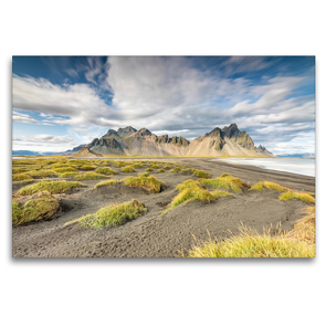 Premium Textil-Leinwand 120 x 80 cm Quer-Format Island – Vestrahorn | Wandbild, HD-Bild auf Keilrahmen, Fertigbild auf hochwertigem Vlies, Leinwanddruck von Martin Möller