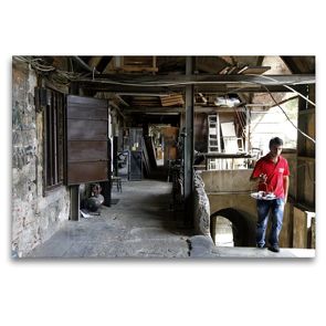 Premium Textil-Leinwand 120 x 80 cm Quer-Format Istanbul – Tee-Junge auf dem Weg zu den Kunden | Wandbild, HD-Bild auf Keilrahmen, Fertigbild auf hochwertigem Vlies, Leinwanddruck von Michael Herzog