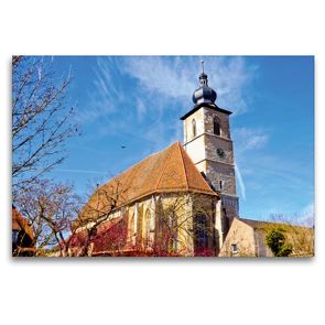 Premium Textil-Leinwand 120 x 80 cm Quer-Format Johanneskirche | Wandbild, HD-Bild auf Keilrahmen, Fertigbild auf hochwertigem Vlies, Leinwanddruck von Karin Sigwarth