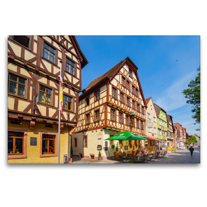 Premium Textil-Leinwand 120 x 80 cm Quer-Format Karlstadt Impressionen | Wandbild, HD-Bild auf Keilrahmen, Fertigbild auf hochwertigem Vlies, Leinwanddruck von Dirk Meutzner