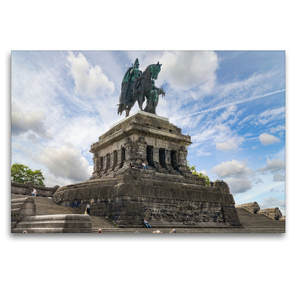 Premium Textil-Leinwand 120 x 80 cm Quer-Format Koblenz Stadtansichten | Wandbild, HD-Bild auf Keilrahmen, Fertigbild auf hochwertigem Vlies, Leinwanddruck von Dirk Meutzner