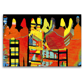 Premium Textil-Leinwand 120 x 80 cm Quer-Format Kulturelle Unternehmungen im April | Wandbild, HD-Bild auf Keilrahmen, Fertigbild auf hochwertigem Vlies, Leinwanddruck von Ruth Kumpernatz