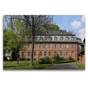 Premium Textil-Leinwand 120 x 80 cm Quer-Format Langenselbolder Schloss | Wandbild, HD-Bild auf Keilrahmen, Fertigbild auf hochwertigem Vlies, Leinwanddruck von Petrus Bodenstaff