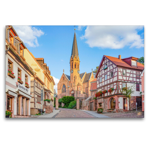 Premium Textil-Leinwand 120 x 80 cm Quer-Format Miltenberg Impressionen | Wandbild, HD-Bild auf Keilrahmen, Fertigbild auf hochwertigem Vlies, Leinwanddruck von Dirk Meutzner