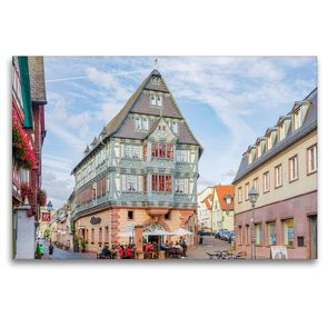 Premium Textil-Leinwand 120 x 80 cm Quer-Format Miltenberg Impressionen | Wandbild, HD-Bild auf Keilrahmen, Fertigbild auf hochwertigem Vlies, Leinwanddruck von Dirk Meutzner