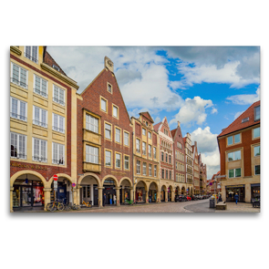 Premium Textil-Leinwand 120 x 80 cm Quer-Format Münster Impressionen | Wandbild, HD-Bild auf Keilrahmen, Fertigbild auf hochwertigem Vlies, Leinwanddruck von Dirk Meutzner