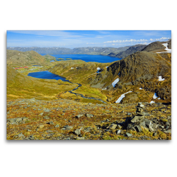 Premium Textil-Leinwand 120 x 80 cm Quer-Format Panoramablick am Nordpolarmeer | Wandbild, HD-Bild auf Keilrahmen, Fertigbild auf hochwertigem Vlies, Leinwanddruck von Gisela Scheffbuch