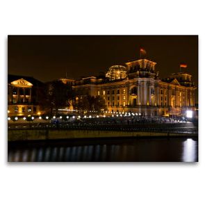 Premium Textil-Leinwand 120 x 80 cm Quer-Format Reichstag | Wandbild, HD-Bild auf Keilrahmen, Fertigbild auf hochwertigem Vlies, Leinwanddruck von Andreas Schön