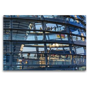 Premium Textil-Leinwand 120 x 80 cm Quer-Format Reichstagskuppel | Wandbild, HD-Bild auf Keilrahmen, Fertigbild auf hochwertigem Vlies, Leinwanddruck von Andreas Schön