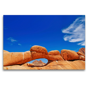Premium Textil-Leinwand 120 x 80 cm Quer-Format Rock Arch in Namibia | Wandbild, HD-Bild auf Keilrahmen, Fertigbild auf hochwertigem Vlies, Leinwanddruck von Wibke Woyke