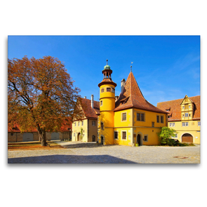 Premium Textil-Leinwand 120 x 80 cm Quer-Format Rothenburg ob der Tauber | Wandbild, HD-Bild auf Keilrahmen, Fertigbild auf hochwertigem Vlies, Leinwanddruck von LianeM