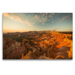 Premium Textil-Leinwand 120 x 80 cm Quer-Format Sonnenaufgang im Bryce Canyon | Wandbild, HD-Bild auf Keilrahmen, Fertigbild auf hochwertigem Vlies, Leinwanddruck von Andrea Potratz