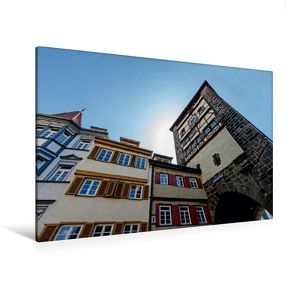 Premium Textil-Leinwand 120 x 80 cm Quer-Format Wolfstor | Wandbild, HD-Bild auf Keilrahmen, Fertigbild auf hochwertigem Vlies, Leinwanddruck von Horst Eisele von Eisele,  Horst