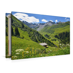 Premium Textil-Leinwand 1200 x 800 cm Quer-Format Gafiertal St. Antönien Prättigau | Wandbild, HD-Bild auf Keilrahmen, Fertigbild auf hochwertigem Vlies, Leinwanddruck von None SusaZoom