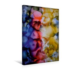 Premium Textil-Leinwand 30 x 45 cm Hoch-Format Bougainvillea – Südseeträume, Encaustic | Wandbild, HD-Bild auf Keilrahmen, Fertigbild auf hochwertigem Vlies, Leinwanddruck von Ulrike Kröll von Kröll,  Ulrike