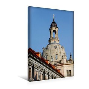 Premium Textil-Leinwand 30 x 45 cm Hoch-Format Frauenkirche Dresden | Wandbild, HD-Bild auf Keilrahmen, Fertigbild auf hochwertigem Vlies, Leinwanddruck von Anette / Thomas Jäger von Thomas Jäger,  Anette/