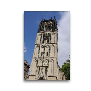 Premium Textil-Leinwand 30 x 45 cm Hoch-Format Liebfrauen-Überwasserkirche in Münster | Wandbild, HD-Bild auf Keilrahmen, Fertigbild auf hochwertigem Vlies, Leinwanddruck von kattobello