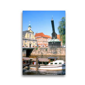 Premium Textil-Leinwand 30 x 45 cm Hoch-Format Lüneburg, von der schönsten Seite | Wandbild, HD-Bild auf Keilrahmen, Fertigbild auf hochwertigem Vlies, Leinwanddruck von Lothar Reupert