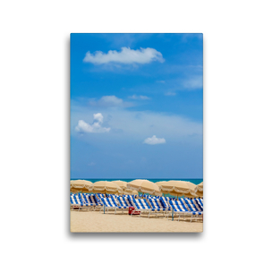 Premium Textil-Leinwand 30 x 45 cm Hoch-Format Strandidylle | Wandbild, HD-Bild auf Keilrahmen, Fertigbild auf hochwertigem Vlies, Leinwanddruck von Melanie Viola