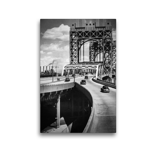 Premium Textil-Leinwand 30 x 45 cm Hoch-Format Triborough Bridge, East 125th Street approach, Manhattan, 1936 | Wandbild, HD-Bild auf Keilrahmen, Fertigbild auf hochwertigem Vlies, Leinwanddruck von Christian Müringer
