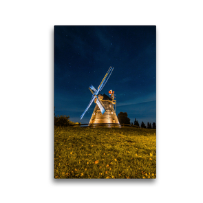 Premium Textil-Leinwand 30 x 45 cm Hoch-Format Windmühle Paula | Wandbild, HD-Bild auf Keilrahmen, Fertigbild auf hochwertigem Vlies, Leinwanddruck von Christoph Gunkel